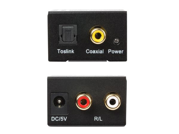 audioconvertor digitaal naar analoog 0,5W ABS zwart