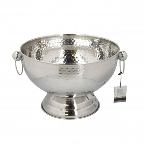 champagnekoeler 37 x 25 cm RVS zilver