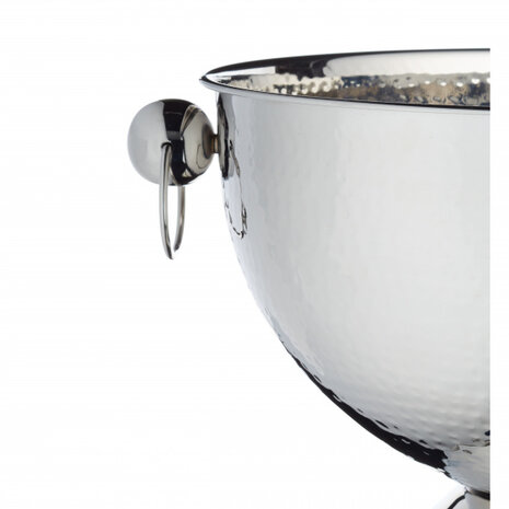champagnekoeler 37 x 25 cm RVS zilver