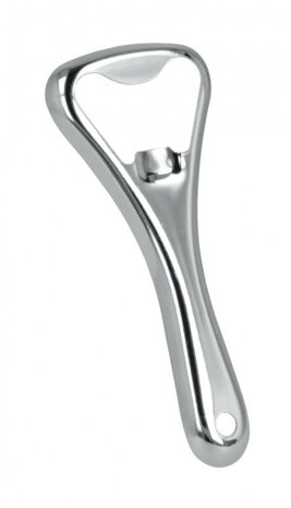 flesopener 16 cm 3-in-1 staal zilver 2 stuks