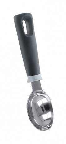 ijsschep Maximo 20,5 cm RVS zilver/zwart