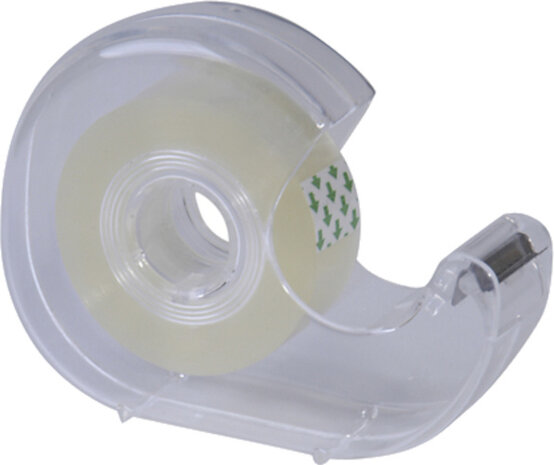 plakbandhouder 33 m x 19 mm transparant