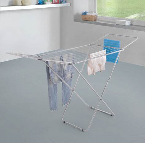 droogrek Vulcano 180 x 55 x 100 cm 18 meter staal zilver