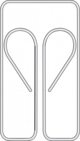 paperclips uilvorm 27 mm staal zilver 100 stuks
