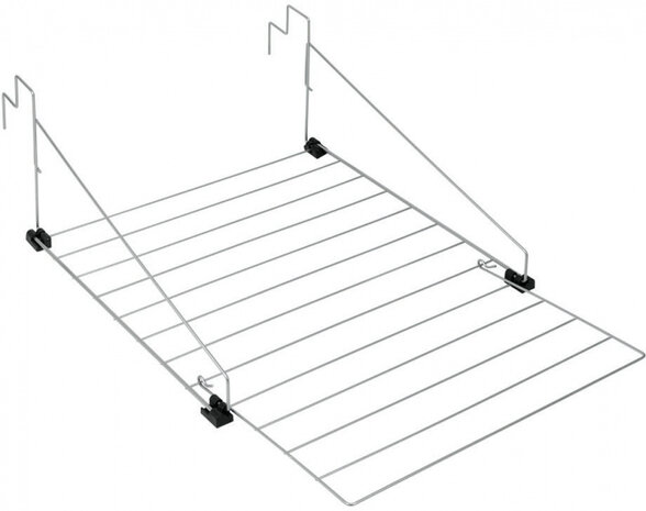 droogrek Den Haag 82 x 55 x 29 cm 9 meter staal zilver