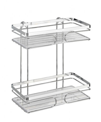 doucherek Premium 24 x 27 x 13,5 cm chroom zilver
