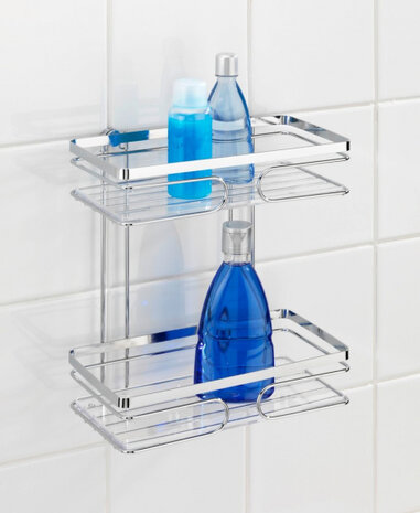 doucherek Premium 24 x 27 x 13,5 cm chroom zilver