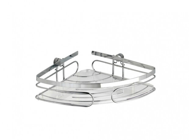doucherek Premium 26,5 x 6,5 x 18 cm RVS zilver
