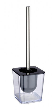 toiletborstel met houder Candy 11,5 x 39 cm transparant