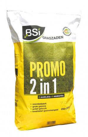 graszaad Promo Aanleg &amp; Herstel 7,5 kg plantaardig bruin