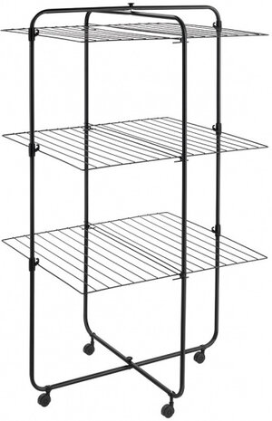 droogtoren Dijon 72 x 64 x 123 cm 33 meter staal zwart