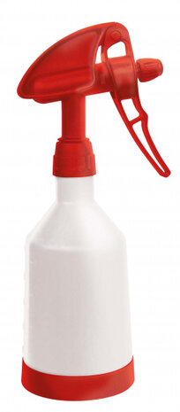 waterspuit 500 ml wit/rood