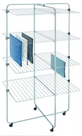 droogtoren Asymmetric 82 x 64 x 169 cm 53 meter zilver