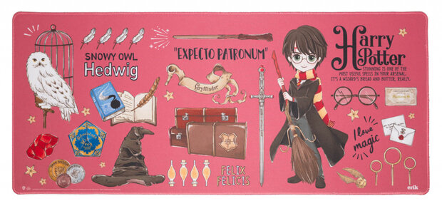 muismat Harry Potter 80 x 35 cm textiel roze