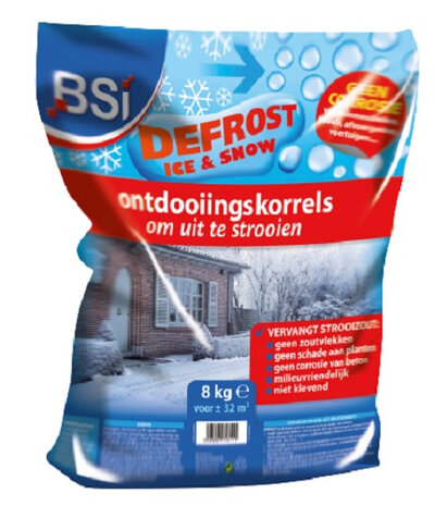 ontdooiingskorrels Defrost ice &amp; snow 8 kg blauw
