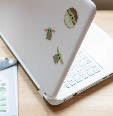 gadgetstickers Star Wars junior vinyl groen 28 stuks