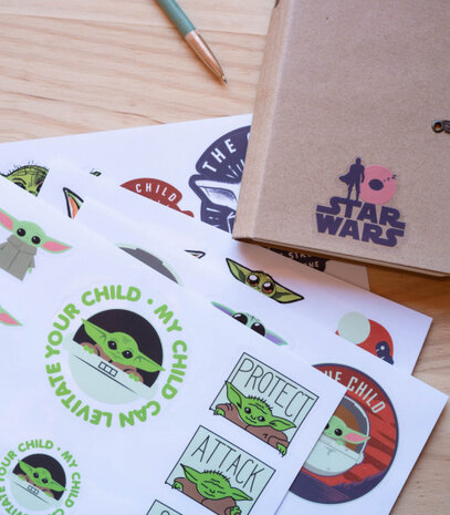gadgetstickers Star Wars junior vinyl groen 28 stuks