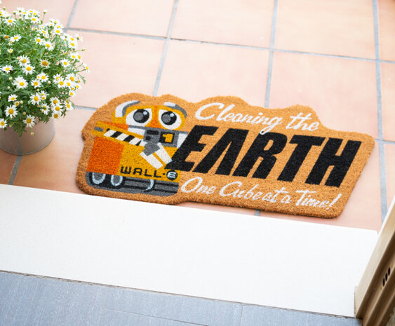 deurmat Pixar Wall-E 40 x 80 cm PVC/kokosvezel roze