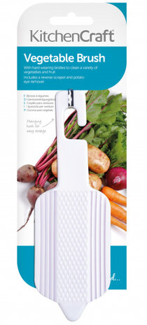 reinigingsborstel planten 15 x 6 cm wit