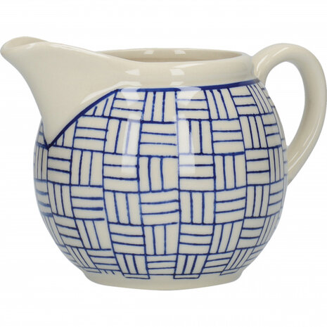 melk- en suikerpot Out Of The Blue ivoor/blauw