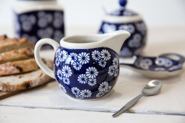 melk- en suikerpot Out Of The Blue daisy blauw