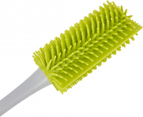 flessenborstel antibacterieel 35 cm siliconen lime