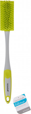 flessenborstel antibacterieel 35 cm siliconen lime