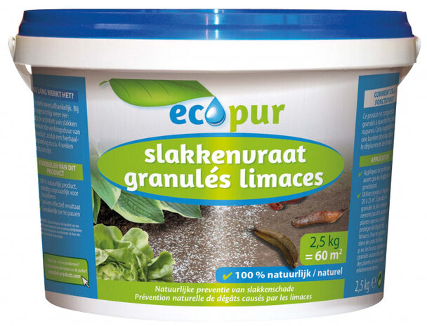 slakkenvraat Ecopur strooikorrels 2,5 kg