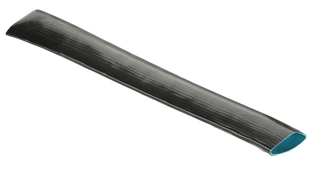 platte slang 50 mtr 50 mm PVC/mesh zwart