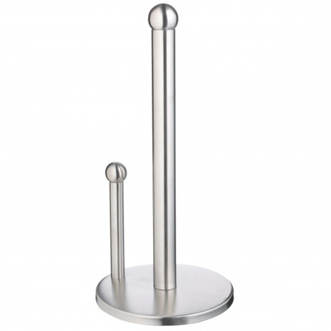 keukenrolhouder 15 x 32,5 cm RVS zilver