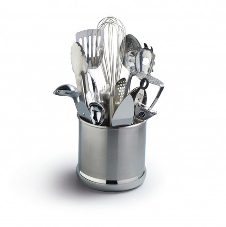 bestekhouder 18 x 18 cm RVS zilver