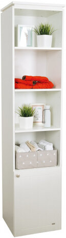 kast Mia staand 199,5 x 45 x 41,5 cm spaanplaat wit