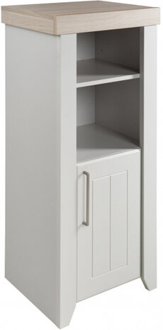 kast Helene 115,5 x 49,5 cm spaanplaat lichtgrijs/beige