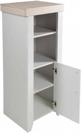 kast Helene 115,5 x 49,5 cm spaanplaat lichtgrijs/beige