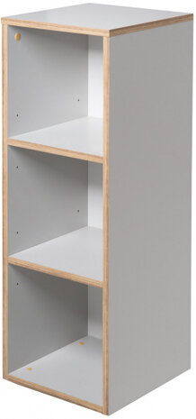 kast Caro staand 91 x 30 x 32 cm spaanplaat lichtgrijs