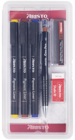 pigmentliner-set GeoCollege 6-delig