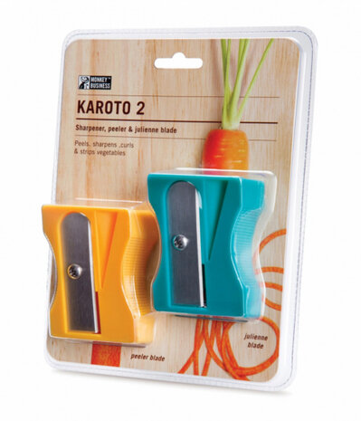 spiraalsnijder Karoto 2 ABS 7,8 x 5,5&nbsp;geel/blauw