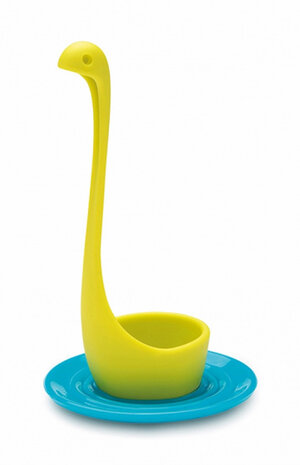 eierdop Miss Nessie 9 x 9 x 15,5 cm groen