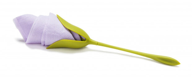 servethouder Bloom 20,5 x 5,5 x 1 cm groen 4 stuks