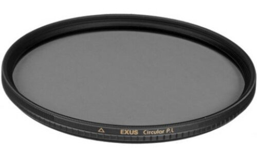 camerafilter Circ Pola Exus 72 mm glas zwart