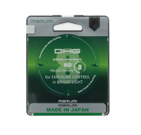 grijsfilter DHG ND8 72 mm glas zwart