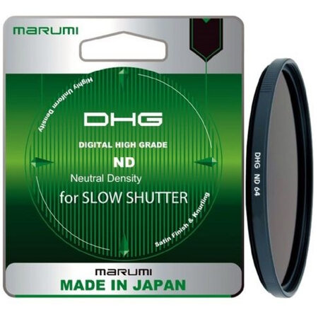 grijsfilter DHG ND64 72 mm glas zwart
