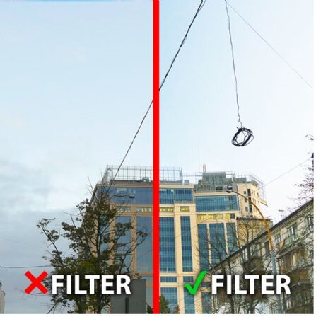camerafilter Protect Exus 82 mm glas zwart