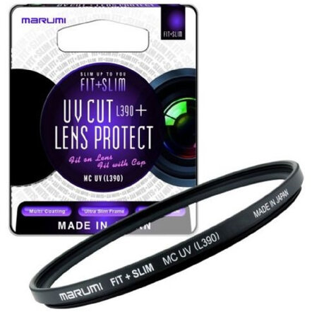 camerafilter Slim Fit UV 55 mm glas zwart