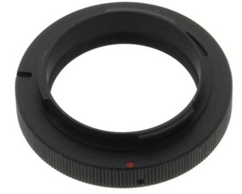 adapterring T2 Pentax K 42 mm zwart
