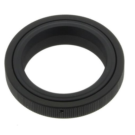 adapterring T2 Nikon 42 mm zwart