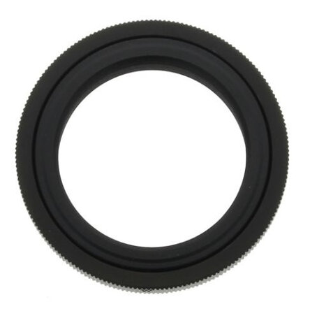 adapterring T2 Nikon 42 mm zwart
