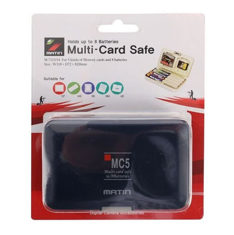 houder Multi Card 110 x 72 x 20 mm marineblauw/grijs
