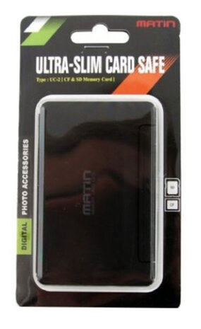 geheugenkaarthouder Ultra-Slim Card Safe 93 mm zwart