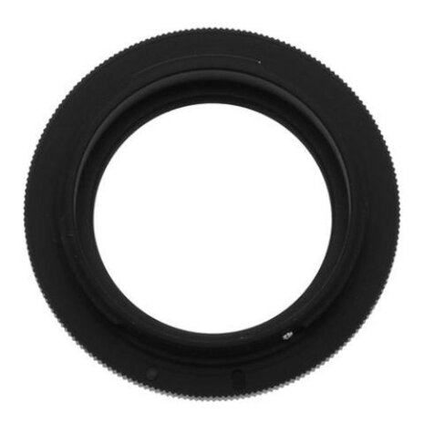 adapterring T2 Canon EOS-Digitaal 42 mm zwart